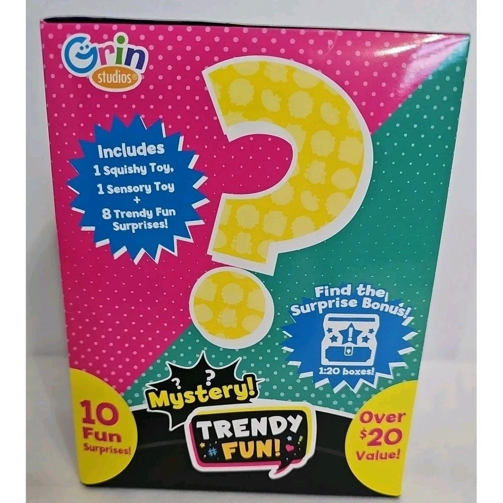 Grin Studios Trendy Fun! Mystery Box 10 Fun Surprises NEW